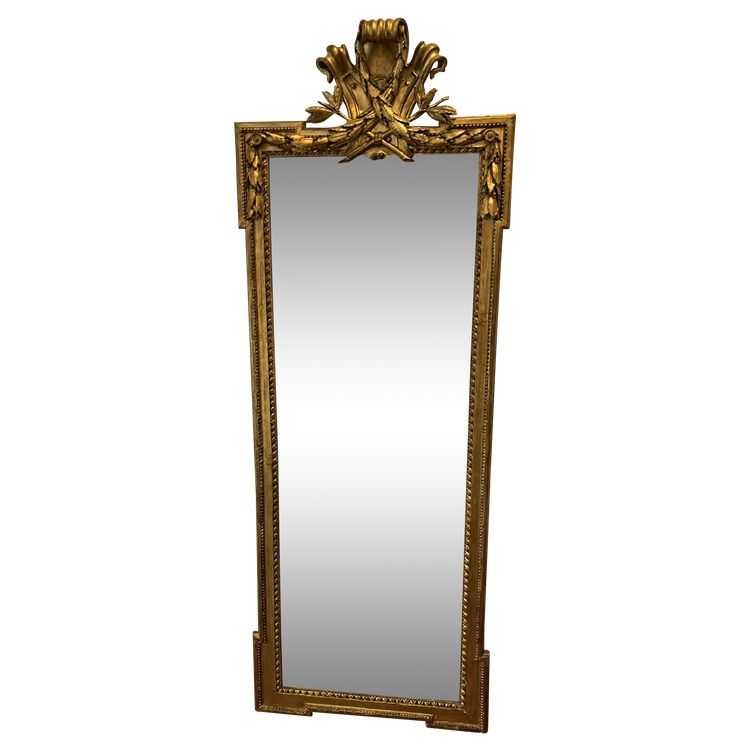 Important miroir d'entre-deux, époque Louis XVI