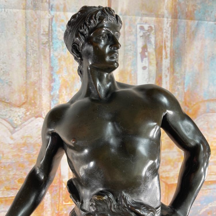 Große Bronzestatue "Die Arbeit" unterzeichnet Maurice Constant - 60 cm - Frankreich, 20. Jahrhundert
