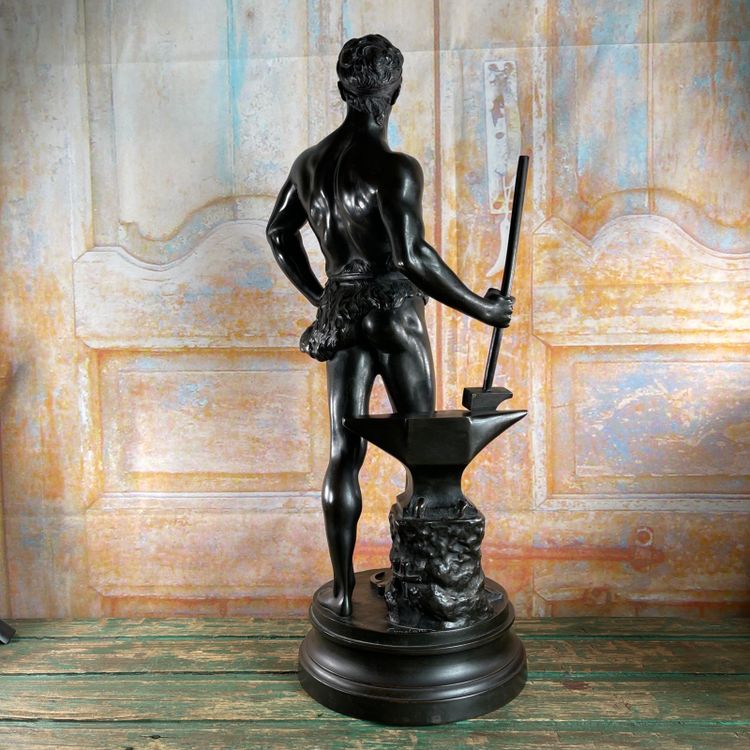 Große Bronzestatue "Die Arbeit" unterzeichnet Maurice Constant - 60 cm - Frankreich, 20. Jahrhundert