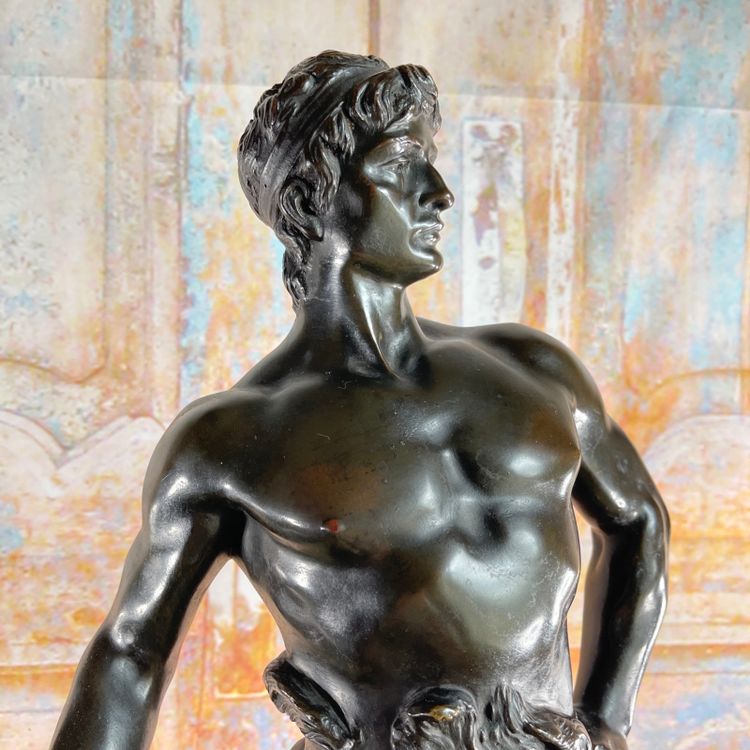 Große Bronzestatue "Die Arbeit" unterzeichnet Maurice Constant - 60 cm - Frankreich, 20. Jahrhundert