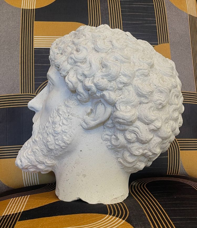 Testa in gesso, dopo Marco Aurelio (?), XIX secolo