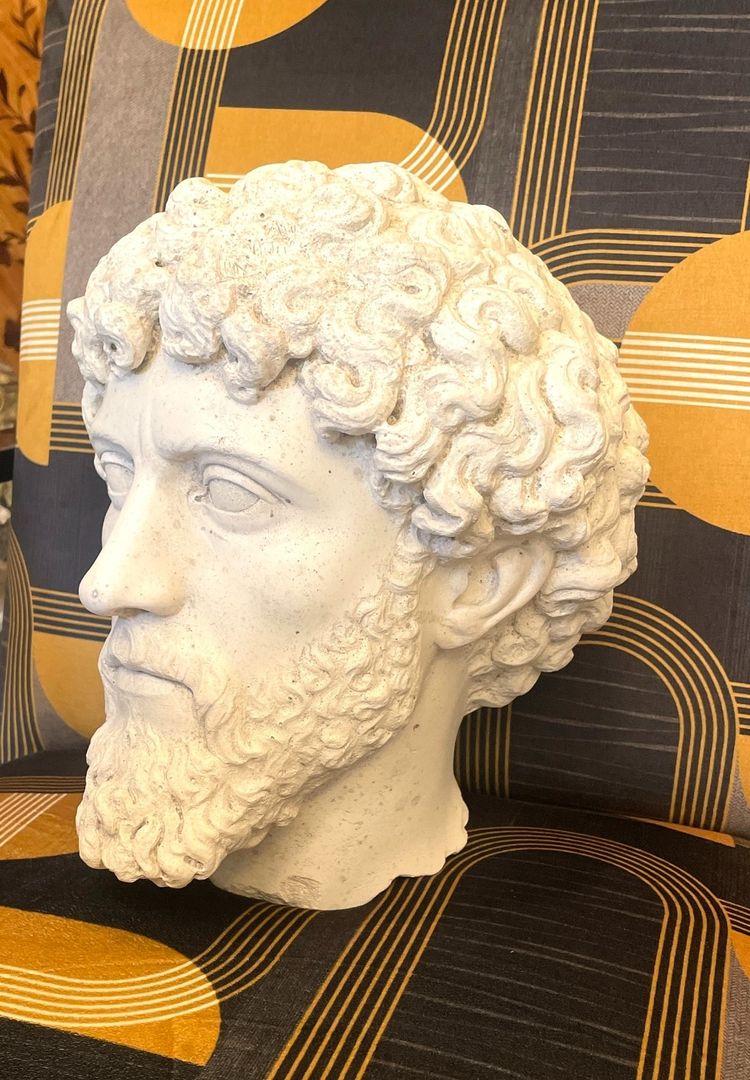 Testa in gesso, dopo Marco Aurelio (?), XIX secolo
