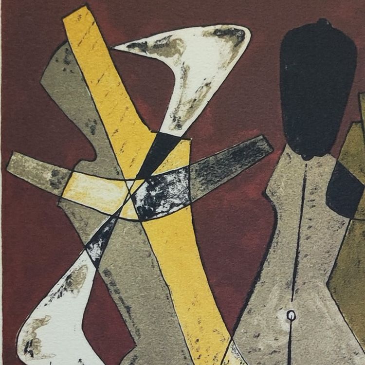 1960s Gorgeous Man Ray "Promenade" Limited Edition Lithograph