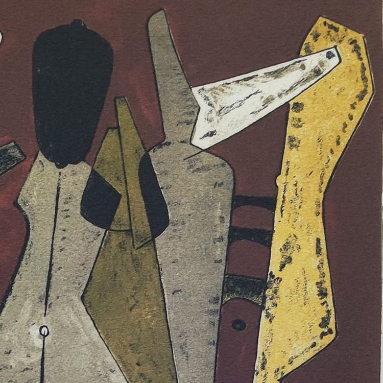 1960s Gorgeous Man Ray "Promenade" Limited Edition Lithograph