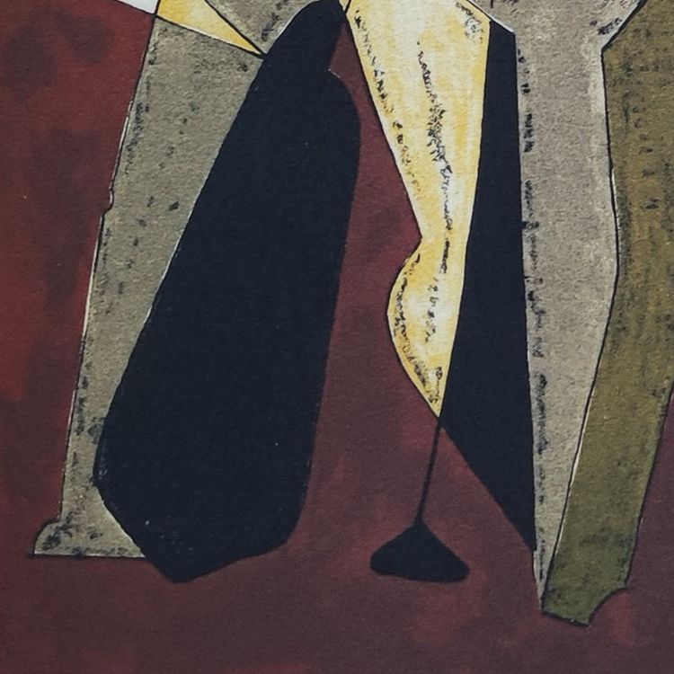 1960s Gorgeous Man Ray "Promenade" Limited Edition Lithograph