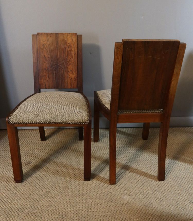 Suite de huit chaises Art Déco