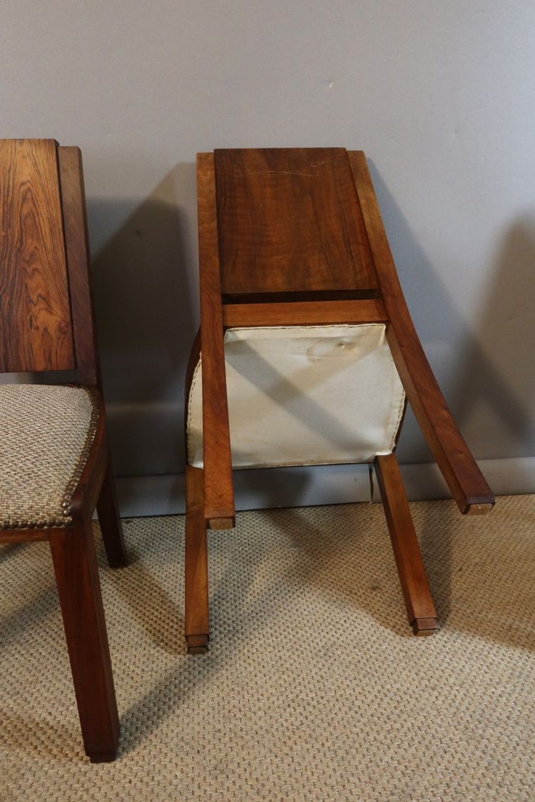 Suite de huit chaises Art Déco