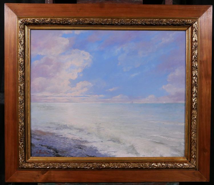 Edouard LARCHE 1855-1939 Himmelsstudie, Seelandschaft, Gemälde um 1900 Impressionismus Boudin