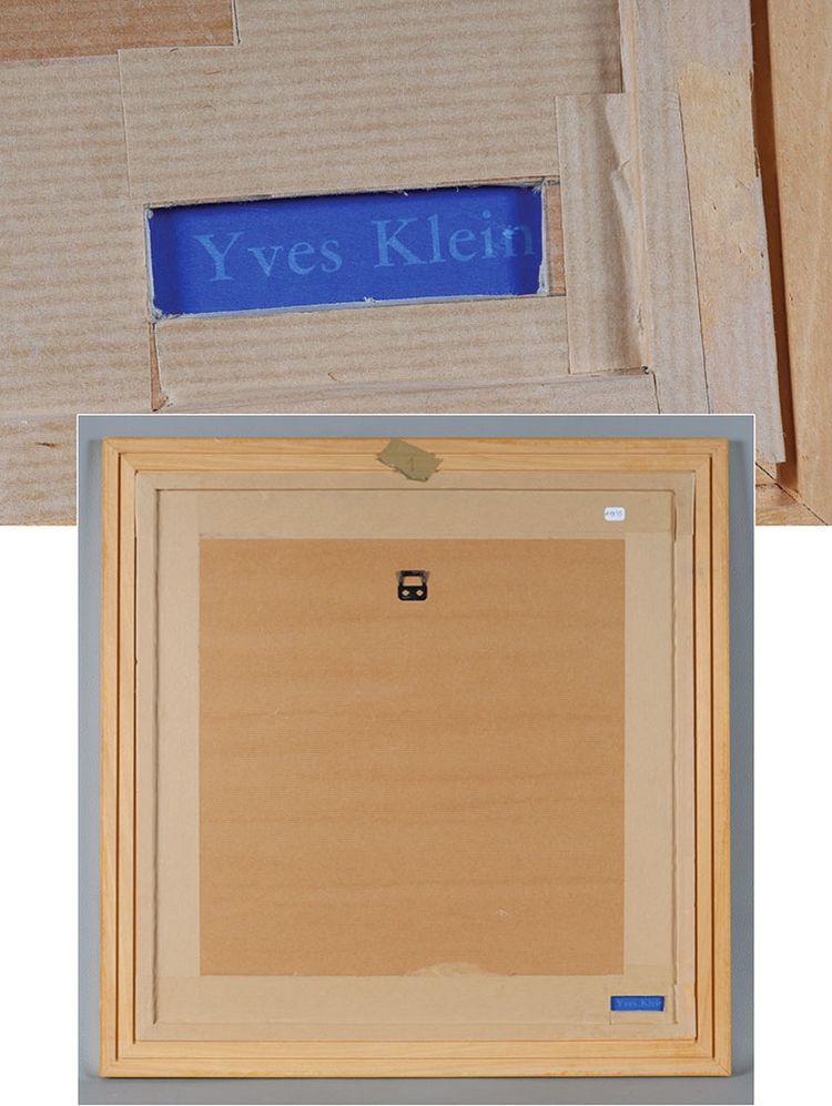 Yves KLEIN, 1928 / 1962, Autoportrait, Sérigraphie signé au dos