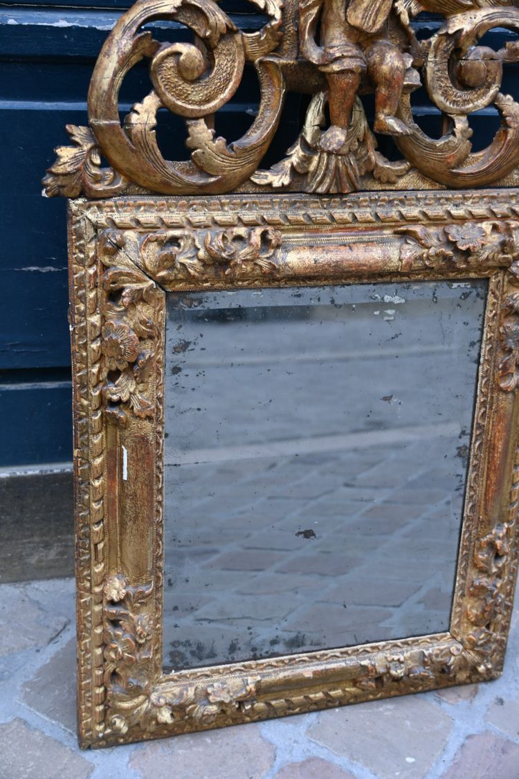 Miroir d époque Regence xviii à l amour musicien