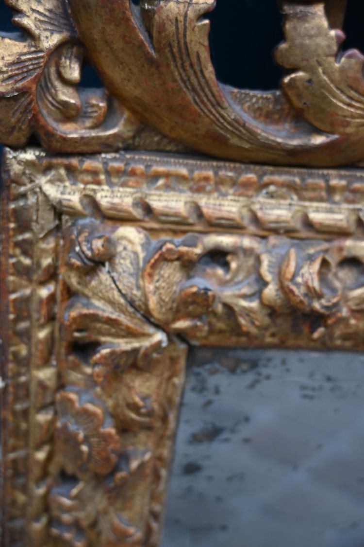 Miroir d époque Regence xviii à l amour musicien