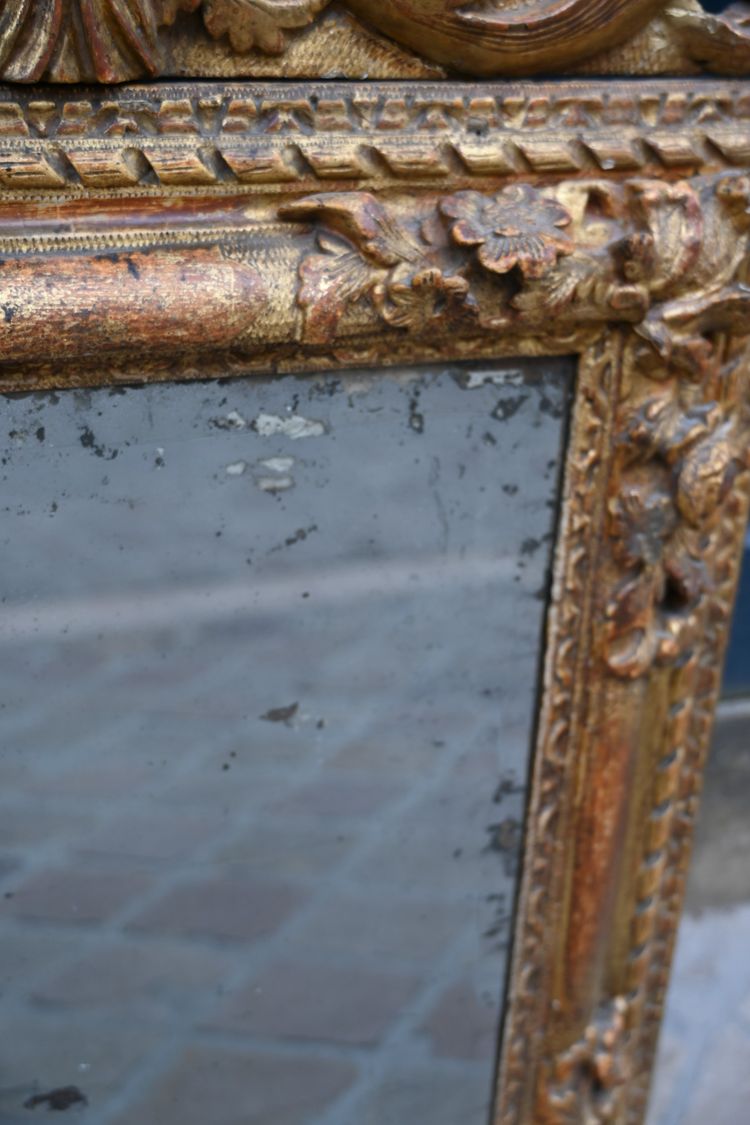 Miroir d époque Regence xviii à l amour musicien