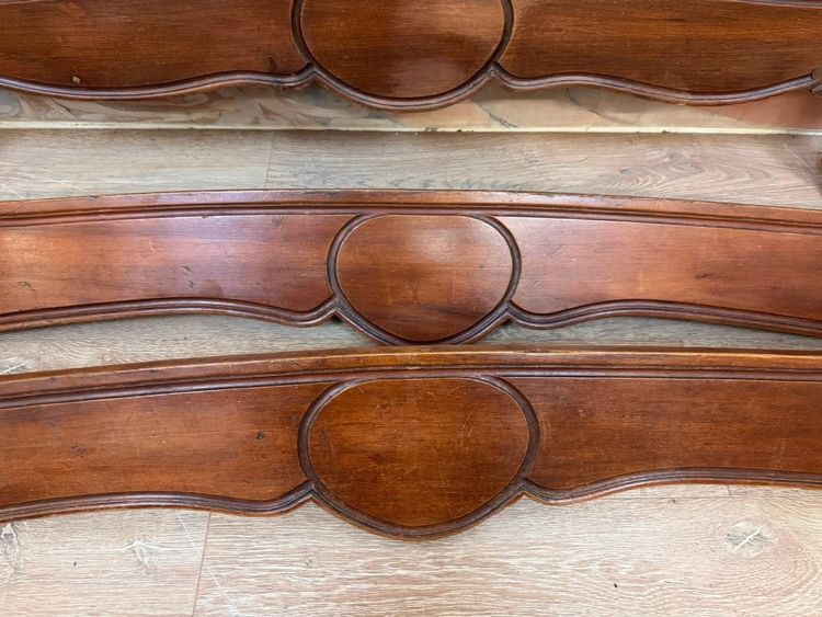 Lit de centre Style Louis XV En Noyer  