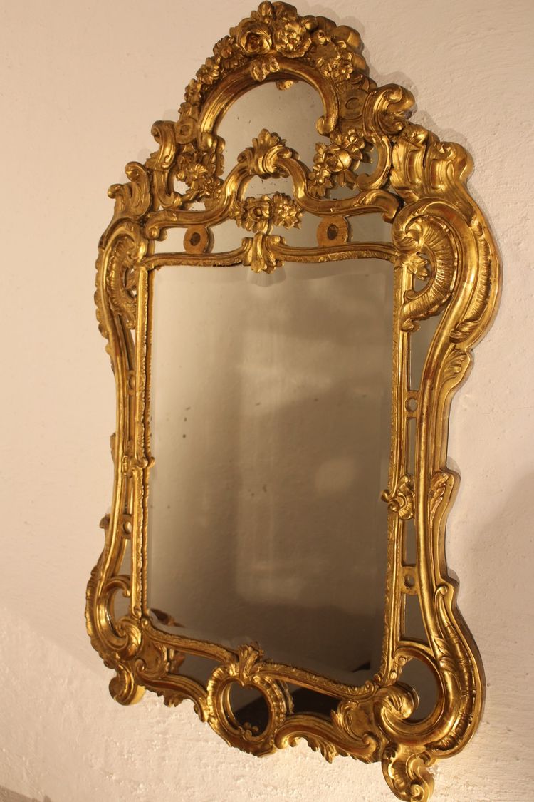 Miroir 18e siècle à parcloses