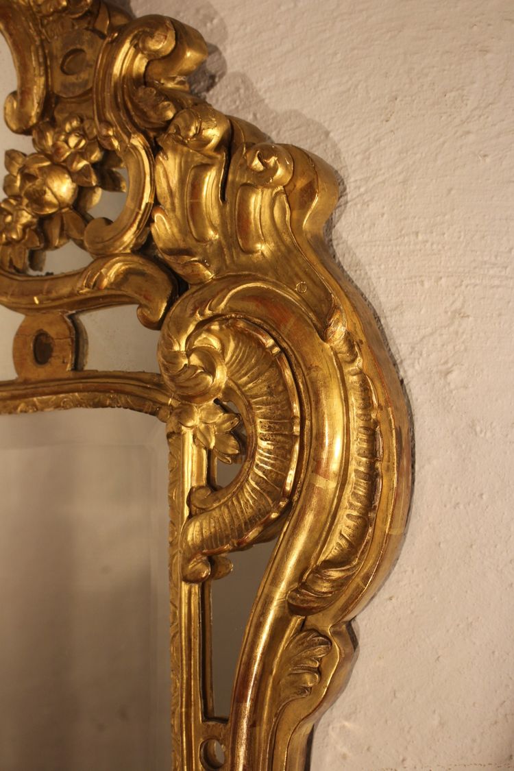 Miroir 18e siècle à parcloses