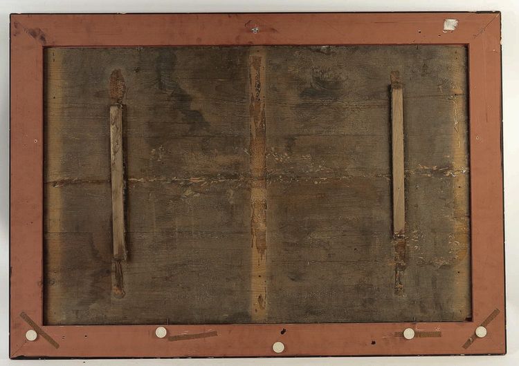 Scuola fiamminga del XVIII secolo, Olio su tavola, La casa sul fiume
