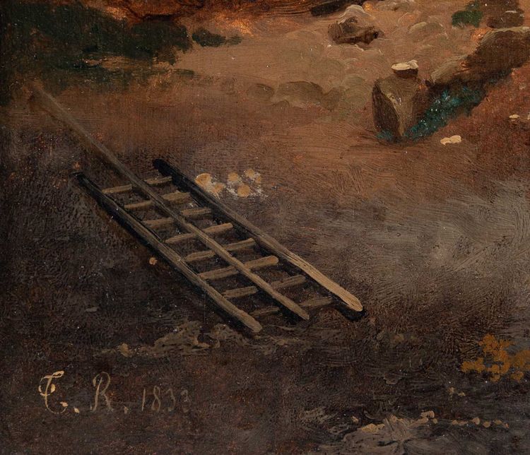 Théodore Richard (1782-1859) Öl auf Leinwand Landschaft in den Pyrenäen um 1833