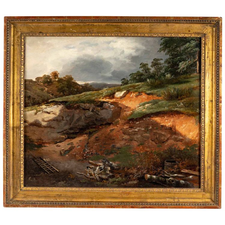 Théodore Richard (1782-1859) Öl auf Leinwand Landschaft in den Pyrenäen um 1833