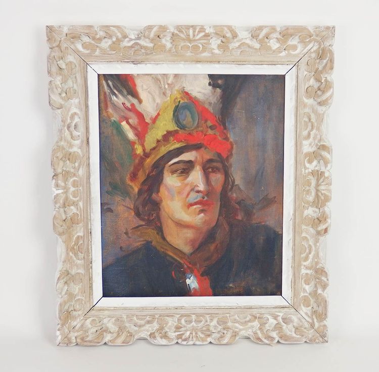 Tableau représentant un Amérindien