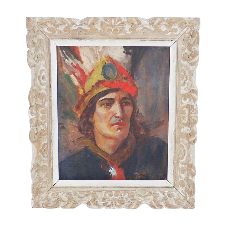 Tableau représentant un Amérindien