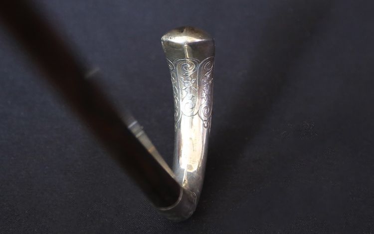 Canna da zucchero Art Nouveau, argento