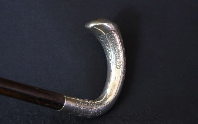 Canna da zucchero Art Nouveau, argento