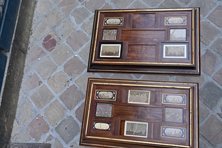 Deux rares plaques en paésine  XVII