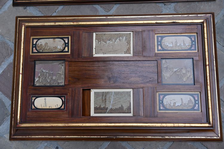 Deux rares plaques en paésine  XVII