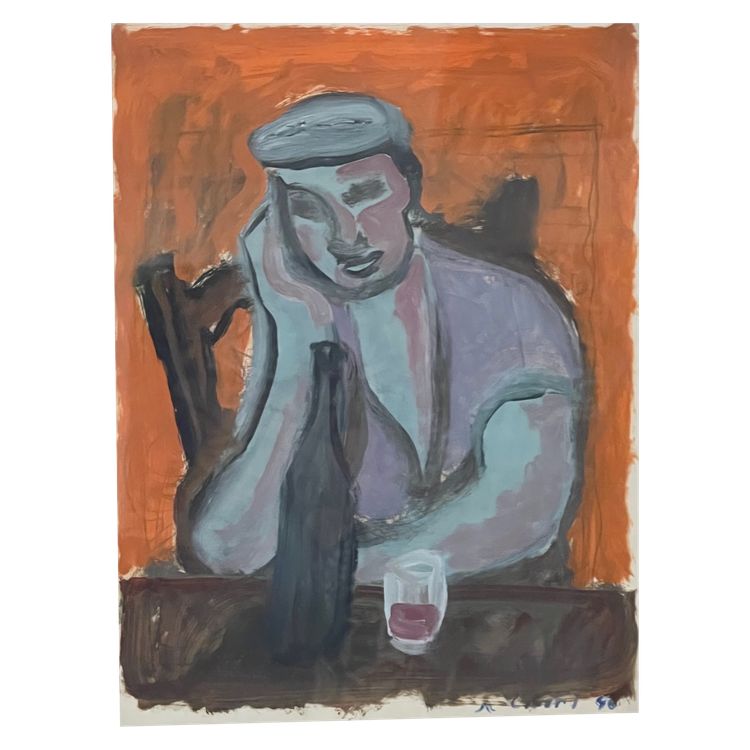 tableau cubiste Jean Claude LIBERT 1917-1995 Ecole de Paris Moly Sabata élève d'Albert Gleizes 