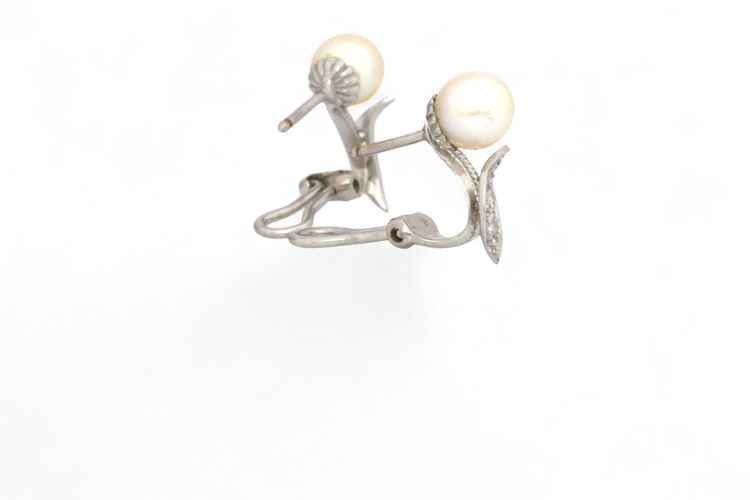 Orecchini con perle e diamanti