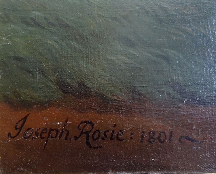 Porträt eines Kindes als Flora oder Ceres, Öl auf Leinwand Empire signiert Joseph Rosie 1801 - 115cm x 81cm