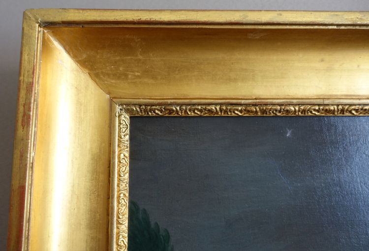 Porträt eines Kindes als Flora oder Ceres, Öl auf Leinwand Empire signiert Joseph Rosie 1801 - 115cm x 81cm