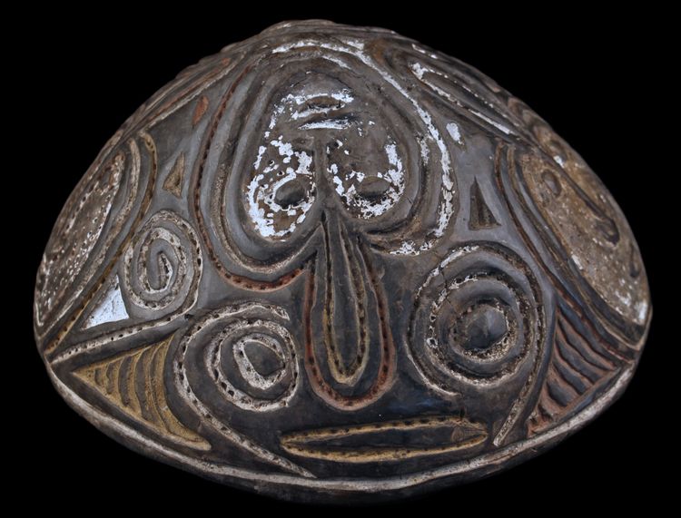 Terracotta bowl, oceanic art, tribal art, primitive art, Papua New Guinea, Oceania