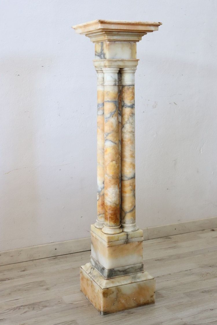 Antique Column In Marble, Italy 19th Century