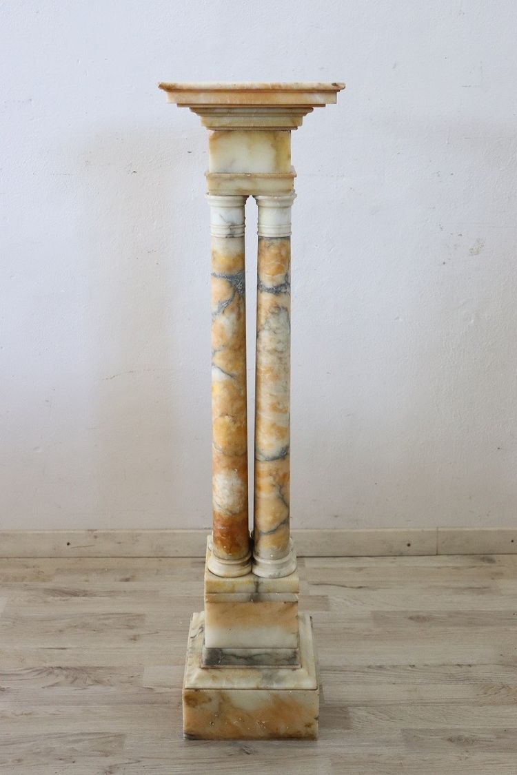 Antique Column In Marble, Italy 19th Century