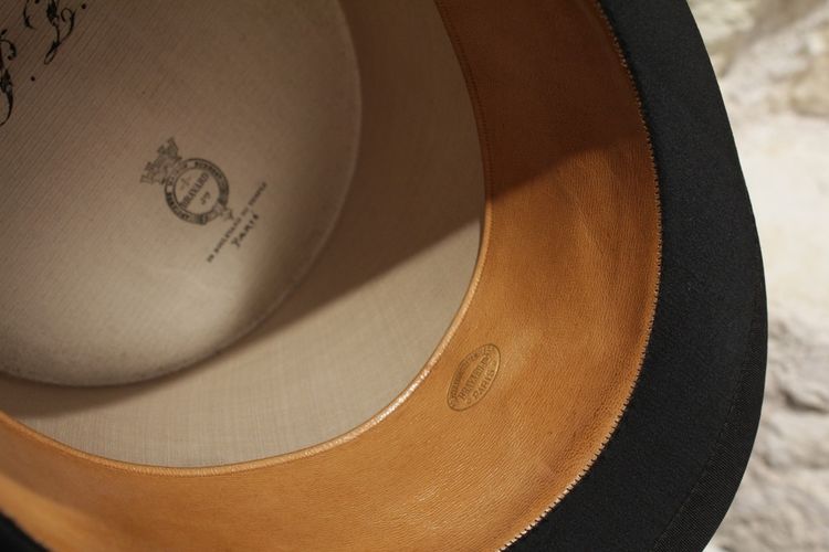 Cappello a cilindro e scatola originale, Bravard, fine XIX secolo