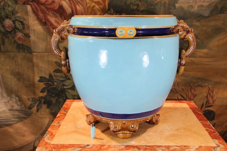 großer übertopf von minton 19. jahrhundert