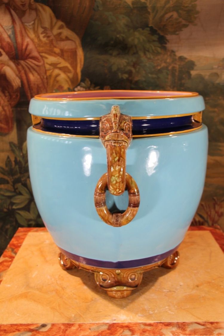 großer übertopf von minton 19. jahrhundert