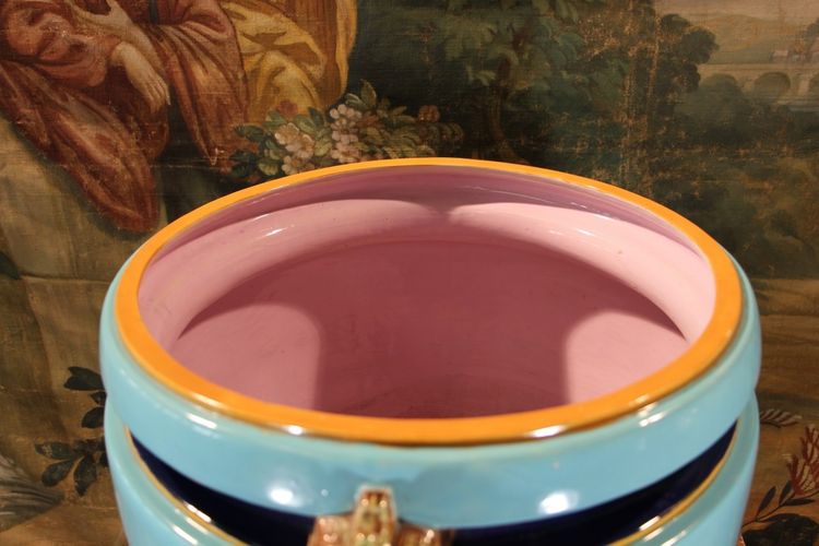 großer übertopf von minton 19. jahrhundert