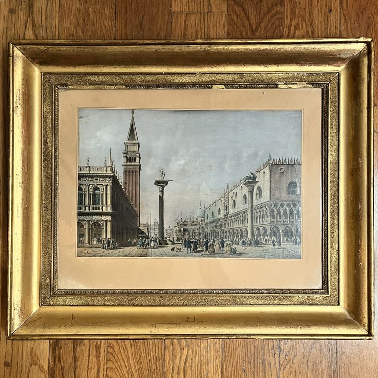 Venise, paire de gravures milieu, XIXème siècle