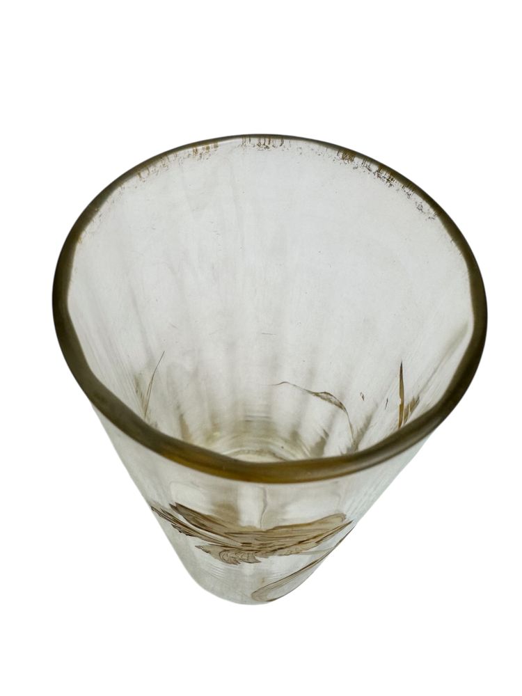 Baccarat - Vaso da fiori dipinto in oro