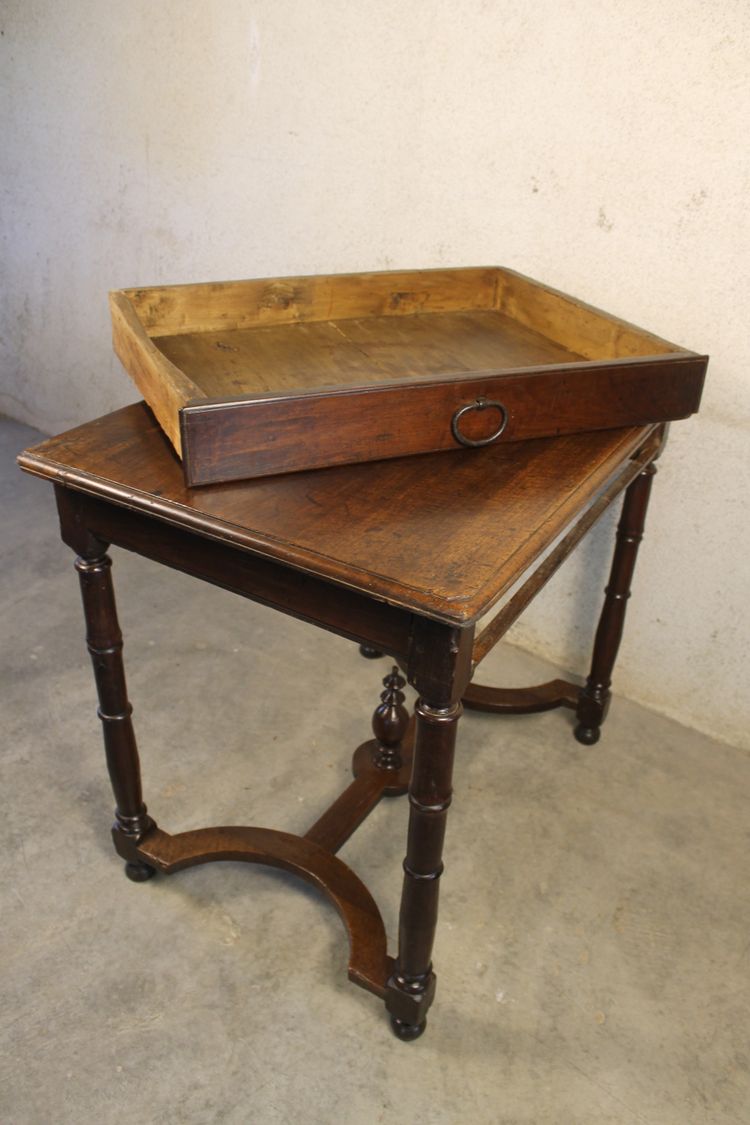 Schreibtisch Konsole Louis XIII aus Obstbaumholz Epoche Ende 17.