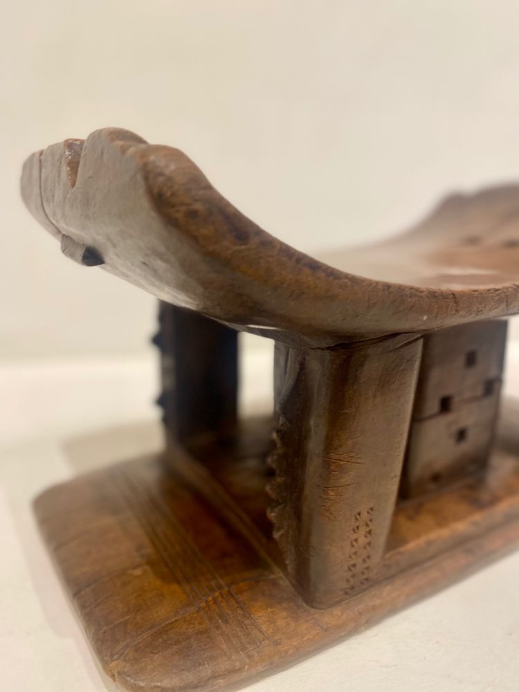 Sgabello tradizionale Ashanti dal Ghana