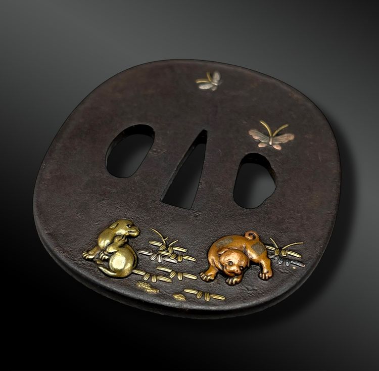 TSUBA Naga Maru Gata - Japan - Edo period (1603-1868)