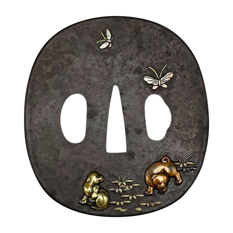 TSUBA Naga Maru Gata - Japan - Edo period (1603-1868)