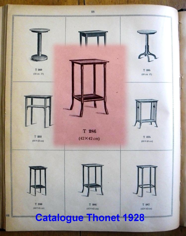 2 tavolini - Thonet N°286, 1925 circa