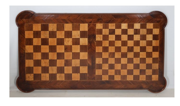 Rosewood and amaranth tric-trac table - Louis XV period