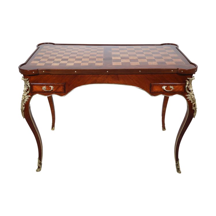Rosewood and amaranth tric-trac table - Louis XV period
