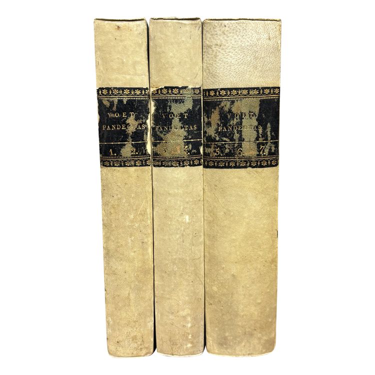 Voet Ad pandectas 1827 study of Roman law