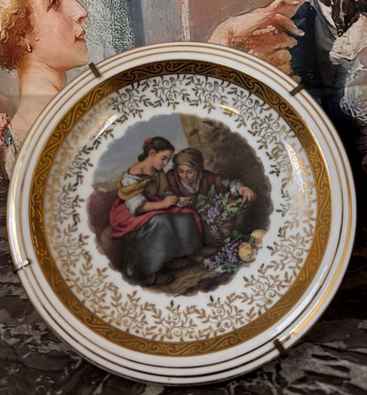 Pair of plates in D'Uzès porcelain